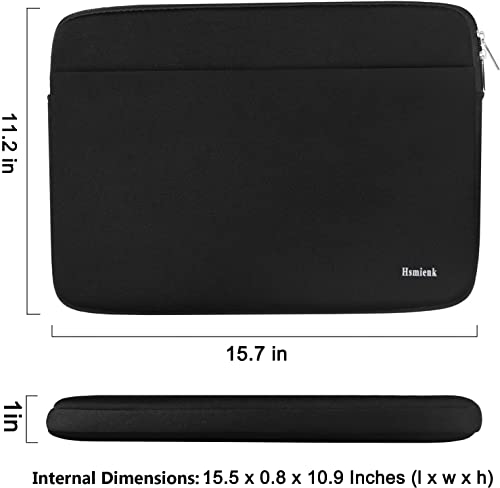 Laptop Case Sleeve 15.6 inch, Shockproof Protective Notebook Case Briefcase | Laptop Sleeve, Briefcase Computer Cover Carrying Notebook Bag for 15" HP, ASUS, Dell, Lenovo, Acer - color: Black, size: 15.6 inch