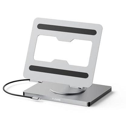 10 in 1 Laptop Docking Station Stand for MacBook Pro/Air/Surface/Dell/HP/Lenovo, Mac Type-C Hub with 4K HDMI, USB 3.0, SD/TF Card, RJ45, PD 3.0, USB C Laptop Stand Hub with 360 Rotating Base (ST109A)
