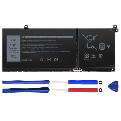 G91J0 Laptop Battery Replacement for Dell Latitude 3320 3330 3420 3520 Inspiron 3510 3511 3515 3521 3525 3530 3535 5320 5310 5330 5410 5435 5415 5418 5515 5430 5435 7415 7420 2-in-1 41Wh