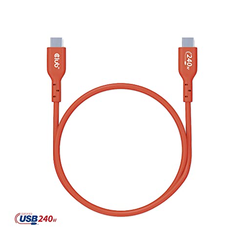 Club 3D CAC-1511 USB2 Type C to Type C Certified Bi-Directional Cable with 240W Charging, 480Mb Data Transmission EPR 1m - 3.28ft - size: 1m - 3.28ft