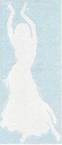 Belly Dancer Dance - Dancing Middle East Egypt Arabic - Cars Trucks Moped Helmet Hard Hat Auto Automotive Craft Laptop Vinyl Decal Store Window Wall Sticker 10185 C