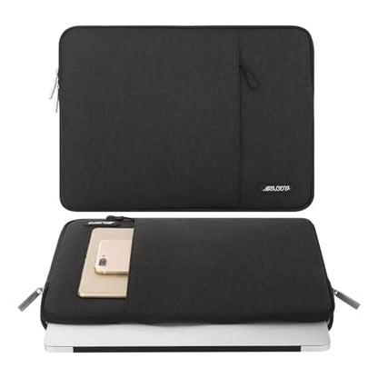 MOSISO Laptop Case 14 inch, 14 inch Laptop Sleeve Compatible with HP Lenovo Dell ASUS Acer, HP Stream, Dell Latitude, Lenovo IdeaPad, Polyester Vertical Computer Sleeve Bag with Pocket, Black - color: Black, size: 14 inch