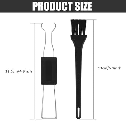 ZUFECY 3-Pc Keyboard Cleaning Tool Set: Keycap Puller & Dual Brushes for Home, Office and Shared Spaces