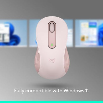 Logitech Signature M650 Wireless Mouse Small to Medium Sized Hands - Rose - color: Rose