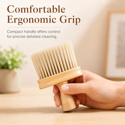 Groove Cleaning Brush - 5.31 Inch Soft Detail Brush for Keyboard Window Tracks, Laptop, Desk Seams, Kitchen Gaps & Household Dusting, Narrow Gap Cleaning Tool for Home, Office & Hotel