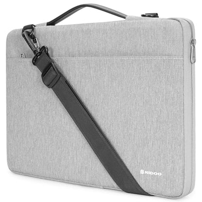 NIDOO 15.6 inch Laptop Sleeve Case Carrying Bag for 16" MacBook Pro M2 M1 / Legion 7i Gen 6 / Legion 5 Pro / 15" Surface Laptop 3/15.6" Lenovo Legion 5 / ThinkPad T15 P15s E15 L15 / Galaxy Book Pro - color: Gray - Shoulder, size: 15.6 inch