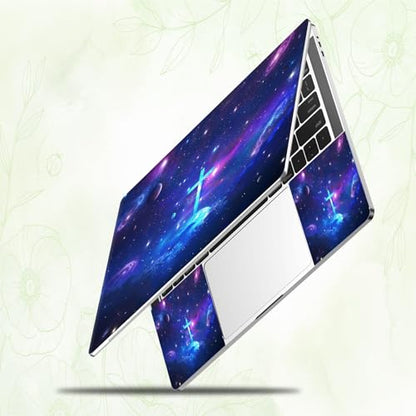 Laptop Skin Sticker Decal, Universal Reusable Vinyl Laptop Cover for 12" 13" 13.3" 14" 15" 15.4" 15.6" Notebook PC, Reusable Waterproof Scratch-Resistant with 2 Wrist Pads,Christian Cross - color: Christian Cross