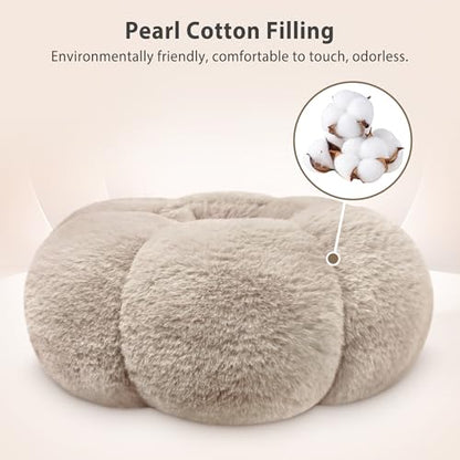 CreaDream Pumpkin Tablet Pillow Stand, Adjustable Pillow Stand for Lap Bed | Detachable Snack Bowl, Fits 4.7"-13" Kindle, Tablets, iPad, Soft Plush Fabric, for Reading on Bed, Couch, Khaki - color: Khaki