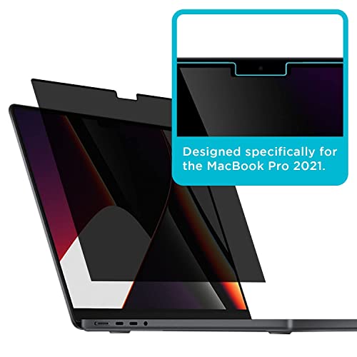Tech Armor Magnetic Privacy Film Screen Protector Designed for MacBook Pro Retina 14 Inch 2021, Easy Magnet Removal 1 Pack