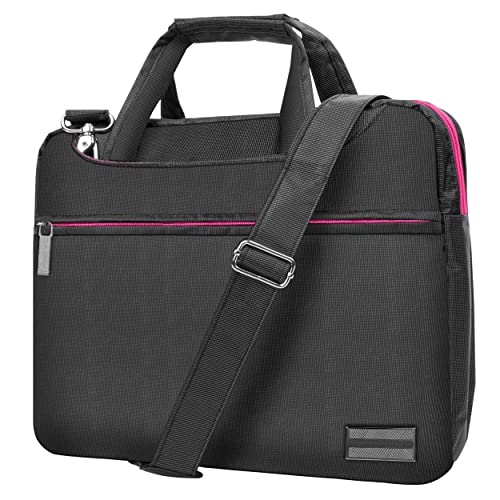Business Briefcase Bag for 13 inch Laptops, Water-Resistant Shoulder Messenger Bag for Office Meetings and Commute, Collapsible Handles and Crossbody Strap, compatible with ThinkPad X1 Carbon