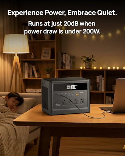 Portable Power Station 1000W, 576Wh Solar Generator 110V Pure Sine Wave AC Outlet with PD 100W USB-C Fast Charging, Power Bank Backup LiFePO4 Battery for Home Use Hurricane Emergency RVs (Peak 2000W) - color: Midnight Black