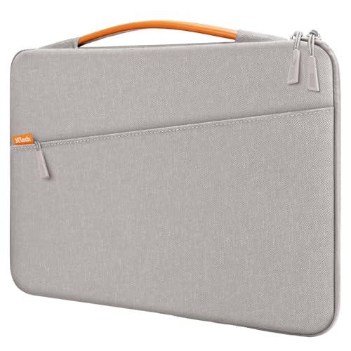 JETech Laptop Sleeve for 16-Inch Devices, Light Grey | For MacBook Pro 16" (M5-M1, 2026-2019), Water-Resistant, Portable Handle, Accessory Pocket, Shock-Absorbing - color: Light Grey, size: 16-Inch