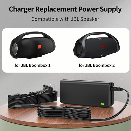 20V 4A AC/DC Adapter Power Supply for JBL Boombox Charger Speaker | Boombox 1, Boombox 2 Bluetooth Speaker by Harman MAIN-40911 JBLBOOMBOX JBLBOOMBOX2 Charger Replacement Power Cord