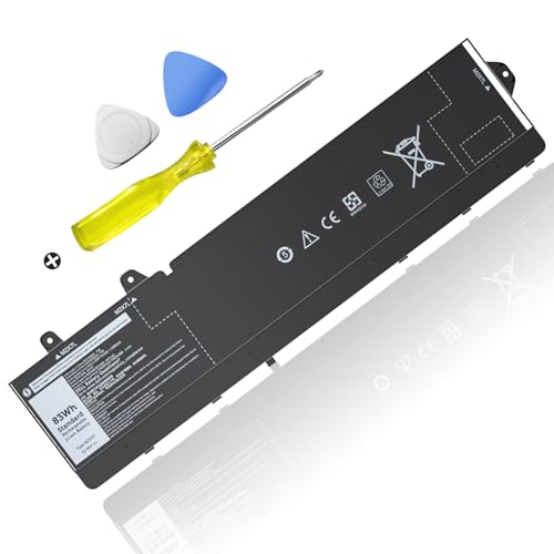 RCVVT Laptop Battery Compatible with Dell Precision 7770 7670 7780 7680 Mobile Workstation Notebook Series X9FTM 05JMD8 5JMD8 0965V4 965V4 X26RT 0X26RT P114F P114F001 P114F002 P115F 11.55V 83Wh - size: RCVVT