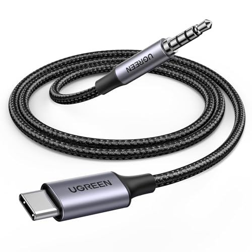UGREEN USB C to Aux 3.5mm Car Audio Cable TRRS Male Headphone Cord 3.3FT | HiFi DAC 96KHz/24bit, Mic & In-Line Control, TRRS, Compatible with iPhone 17 16 Pro Max Galaxy S26 Pixel 10, for Car Speaker - size: 3.3FT