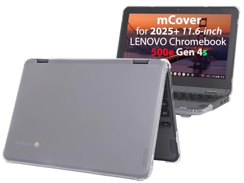 mCover Hard Shell Case Only Compatible for 2025 or Later 11.6" Lenovo 500e Chromebook Gen 4s 2-in-1 Laptop (NOT Fitting Any Other Lenovo Models)- Clear - color: Clear