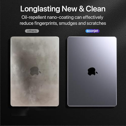 Soonjet for MacBook Pro 16 inch Case, M5 M4 M3-M1 2026-2021 Keyboard Cover | 100% Color Match, Clear Matte, Protective Laptop Hard Shell, Anti Fingerprint & Crack, Scratch Resistant, Ultra Thin Light - color: Frosted Clear