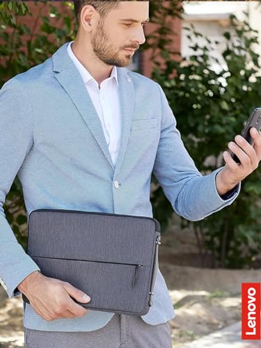 Lenovo Urban Laptop Sleeve 15.6 Inch for Laptop/ Notebook/Tablet Compatible with MacBook Air/Pro Water Resistant - Charcoal Grey - size: 15.6 inch
