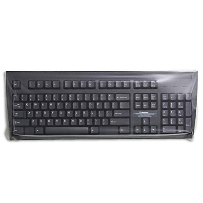 [2 Pack] Universal Silicone Keyboard Cover - Flat Matte Finish & Durable, 0.15mm Thin - Fits Standard Keyboards(Cover Area 46.5x17 cm)|