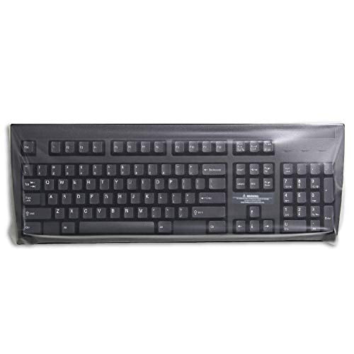 [2 Pack] Universal Silicone Keyboard Cover - Flat Matte Finish & Durable, 0.15mm Thin - Fits Standard Keyboards(Cover Area 46.5x17 cm)|