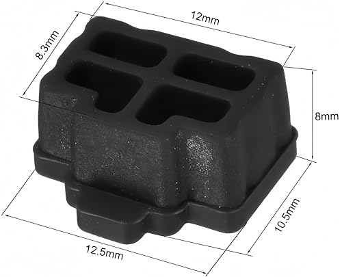 20Pcs Silicone RJ45 Anti-Dust Covers - Black, Dust-Proof, Compatible with Computer, Router, Switch, TV RJ45 Ports - size: RJ45