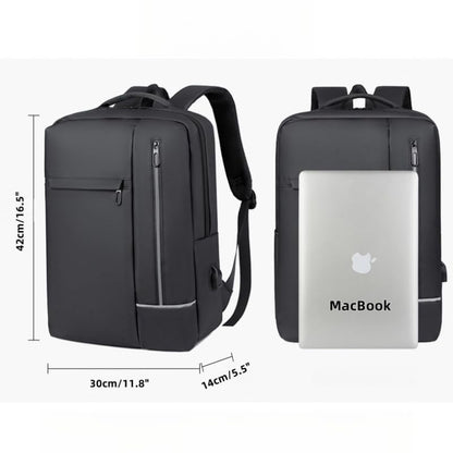 Laptop Backpack, Business Travel Backpack for Men Women, Water Resistant Anti-Theft Daypack, USB Charging Port (Dark Gray) - color: Dark Gray