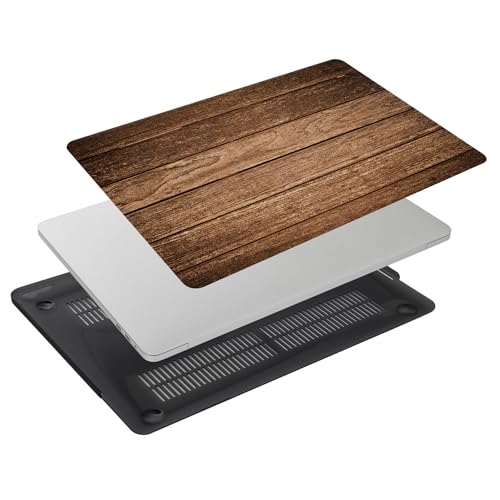 Hard Case Compatible with Old Version MacBook Pro 13 inch Case 2012 2011 2010 2009 2008 Release A1278 with CD-ROM, Laptop Plastic Hard Case Shell & Keyboard Cover, Wood Grain - color: 1592 Wood Grain, size: A1278(Pro 13" w/CD-ROM 2008-2012)
