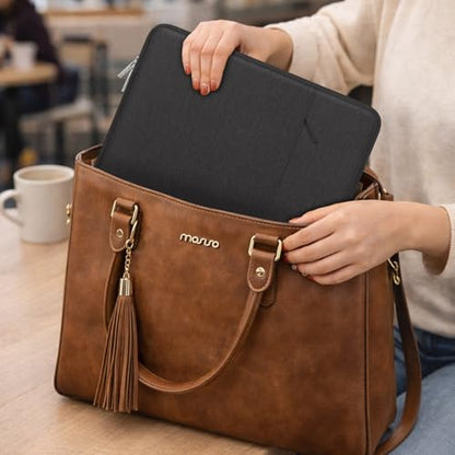 MOSISO Laptop Case 12.3 inch, 11-11.6 inch Laptop Sleeve Bag with Pocket | Compatible with MacBook Air 11.6, Acer HP Dell Lenovo Samsung, Surface Pro, Polyester Vertical Computer Bag, Black - color: Black, size: 12.3 inch