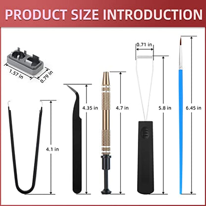 RUNJRX Keyboard Lube Kit with Switch Opener Tweezers for Custom Keyboard, Keyboard Lube Tools - style: Lube Kit-A