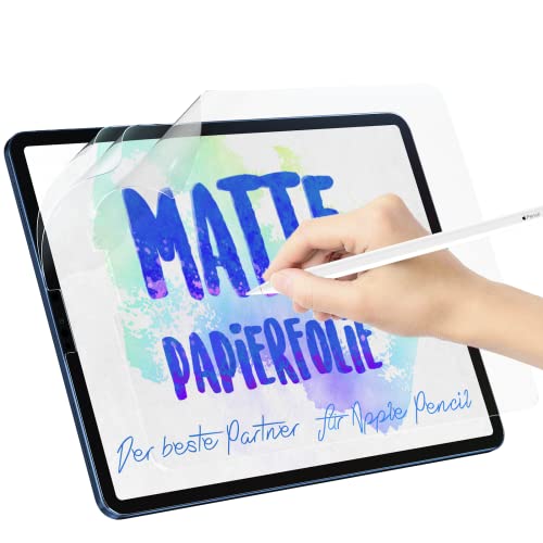 Pack of 3 Paper Film for iPad Pro 12.9 Inch (2022 M2/2021/2020/2018), Matte Paper Film Screen Protector for Writing Drawing Sketching - size: 12.9 inch ipad