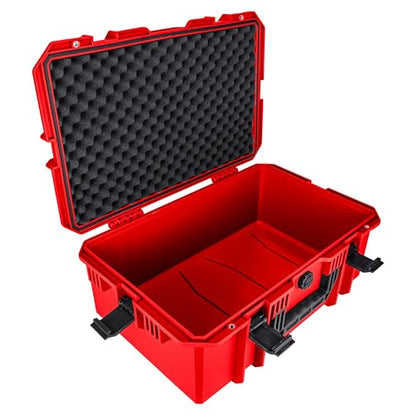 Eylar 21.6" Intact Series Carry-On Hard Camera Case, Lightweight and Durable Stacker Design with Foam (Red) - color: Red