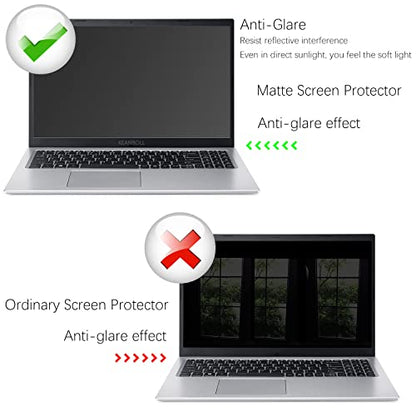 3 PCS 15.6" Anti Glare Screen Protector for Dell Inspiron 15 /HP Pavilion 15 /HP Envy 15 /Lenovo Ideapad 15 /Acer Aspire 5 15.6 /Acer Nitro 5 15.6 /ASUS VivoBook 15.6 /Chromebook 15.6 Screen Protector - size: 15.6 inch