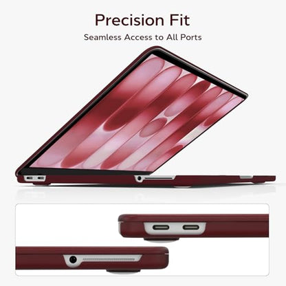 B BELK for MacBook Neo Case 13 inch 2026 Release Model A3404, Burgundy | Scratch Resistant Protective Matte Hard Shell for Mac Neo Case with Keyboard Cover & Screen Protector, Lightweight, Snap-On - color: Burgundy