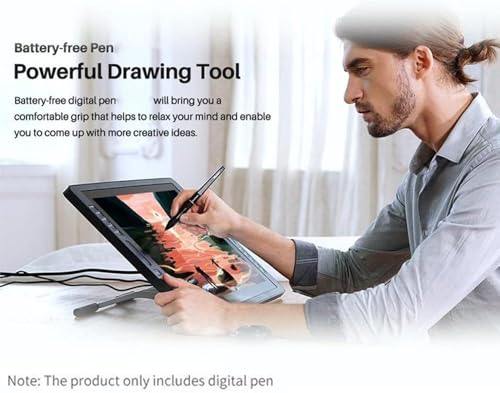 PW500 Battery-Free Stylus Pen for Huion KAMVAS Pro 22 Inspiroy Q11K V2 Q620M GT-221 GT2201 Graphic Tablet Drawing Digital Pen Touch Screen Active Laptop Stylus S-Pen