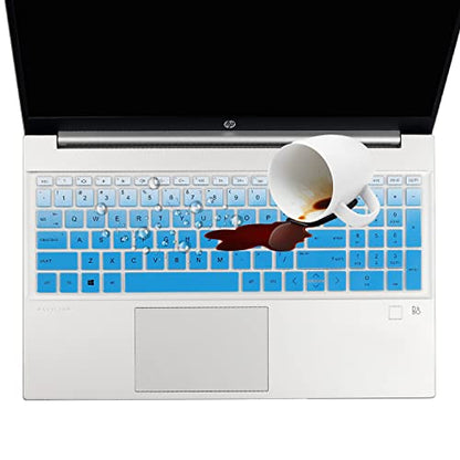 Keyboard Cover for 15.6 HP Pavilion 15-eg 15t-eg 15-eh 15-eg2073cl 15t-eg100/eg000 15-eg1053cl 15-eg0050wm 15-eg2053cl 15z-eh100 15-eg1073cl 15-eg2055cl 15-eg2097nr 15-eg0025nr 15-eg0165st 15-eg0167st - color: GradualBlue