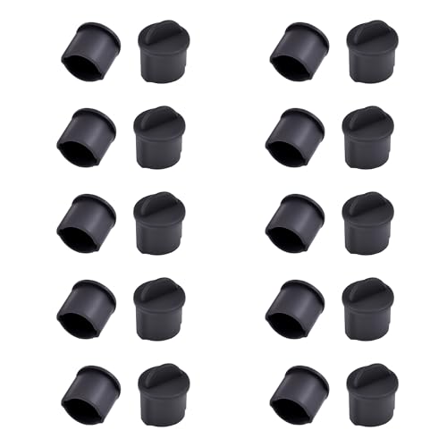 20 PCS BNC-A Port Anti-dust Plugs, Silicone Covers Caps Stoppers, Port Protector for Laptop, Phone, ID; 0.37" - size: BNC-A/Black/20 PCS