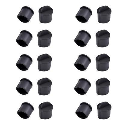 20 PCS BNC-A Port Anti-dust Plugs, Silicone Covers Caps Stoppers, Port Protector for Laptop, Phone, ID; 0.37" - size: BNC-A/Black/20 PCS