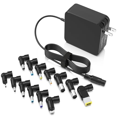 NNQEKBUF 100W GaN Universal Laptop & MacBook Charger – 13-in-1 Foldable Adapter with USB-C PD, Compatible with MacBook Pro/Air, HP, Dell, Lenovo, ASUS, Acer, Samsung, Toshiba – Smart Safety