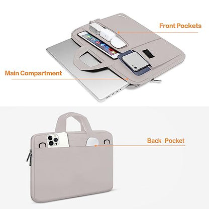 MOSISO Laptop Shoulder Bag Compatible with MacBook Pro 16 inch M5 M4 M3 M2 M1 2026-2019/Pro 15 A1398, HP Acer Dell Lenovo ASUS Notebook,Polyester Flapover Briefcase Sleeve Case, Rock Gray - color: Rock Gray, size: 16 inch
