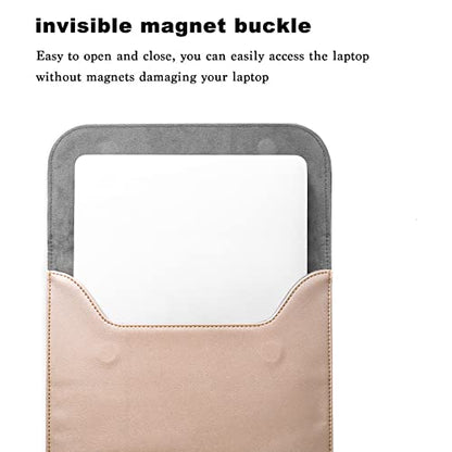 MOSISO Laptop Case 13.3 inch, 13-13.3 inch Laptop Sleeve Compatible with MacBook Neo 13 A18 Pro A3404 /Air 13/Pro 13/Pro 14 M5 M4 M3 M2 M1, Faux Suede Leather Case with Small Bag, Rose Gold - color: Rose Gold