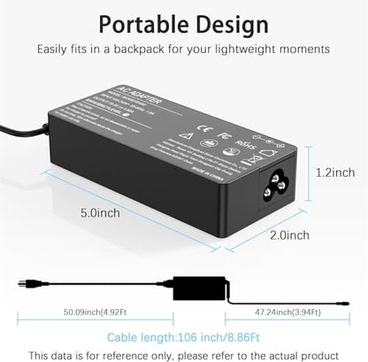 BAJ 90W Universal Laptop Charger Compatible with HP Dell Len OVO ASUS So ny Toshiba Acer Fujitsu ThinkPad Pavilion Latitude Ultrabook Notebook Chromebook Spectre Power Adapter with 16 Tips | Compatible with HP Dell Lenovo ASUS Sony Toshiba Acer Fujitsu