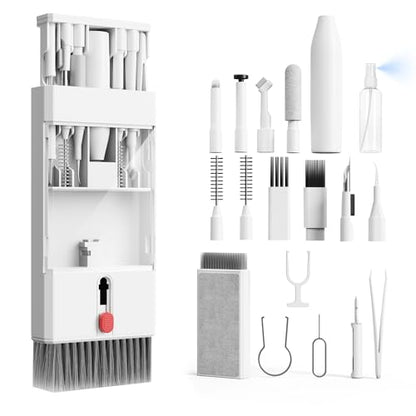 22-in-1 Laptop Cleaning Kit Keyboard Cleaner Brush | Computer Screen Cleaning Tool, Multi-Function Electronic Device Cleaner Kit Spray for MacBook, iPhone, Earbud, Camera Lens