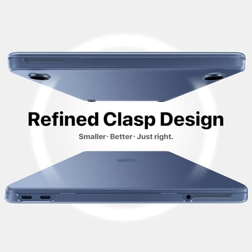 Macaset for MacBook Neo Case 13 inch 2026 (A18 Pro, Model A3404) - Indigo | Scratch & Fingerprint | ResistantPrecision 1:1 Fit | True-to-Original Color | Matte Hard Shell, Blue Cover - color: Indigo Clear