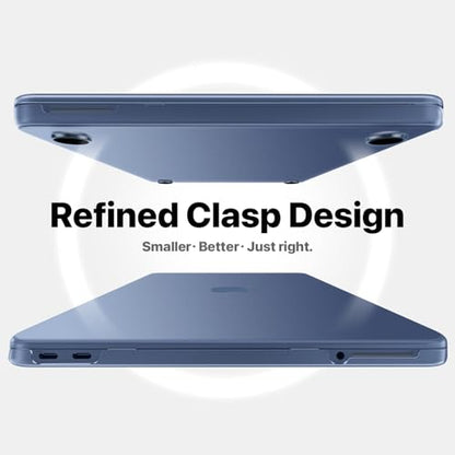 Macaset for MacBook Neo Case 13 inch 2026 (A18 Pro, Model A3404) - Indigo | Scratch & Fingerprint | ResistantPrecision 1:1 Fit | True-to-Original Color | Matte Hard Shell, Blue Cover - color: Indigo Clear