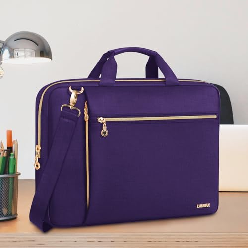 Laptop Bag Case for Women Men Messenger Briefcase Bag, 14 Inch | Compatible with HP Chromebook OmniBook Envy/14 MacBook Pro M5 M4/Dell Pro Inspiron XPS/Lenovo Yoga/Acer/ASUS, Violet - color: Violet, size: 14 inch