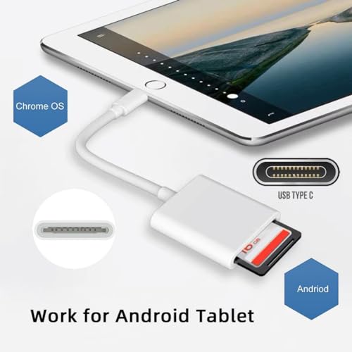 chenyang 2 in 1 USB C to TF Micro SD SDXC SDHC Card Reader Adapter 480Mbps Compatible with Laptop Tablet Phone - style: SD Card 2 IN 1