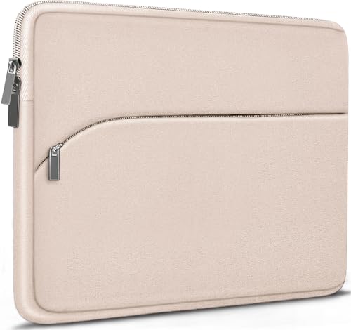 Laptop Case 13.3 inch, Portable Monitor Protective Laptop Sleeve with Front Pocket Computer Bag Compatible with MacBook Air Pro 13.3 inch 14 inch, Dell, HP, Light Pink - color: Light Pink, size: 13.3 Inch