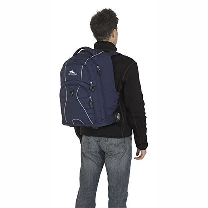 High Sierra Freewheel Wheeled Laptop Backpack, True Navy, 20.5 x 13.5 x 8-Inch - color: True Navy