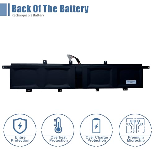 C42N2008 Laptop Battery Replacement for ASUS ZenBook Pro Duo 15 OLED UX582 UX582L UX582LR XS74T UX582LR-H2002R UX582LR-BP1979R Series 0B200-03840000 15.48V 92Wh 5984mAh - size: 7.80*2.56*0.47 inch C42N2008