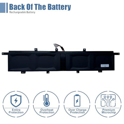 C42N2008 Laptop Battery Replacement for ASUS ZenBook Pro Duo 15 OLED UX582 UX582L UX582LR XS74T UX582LR-H2002R UX582LR-BP1979R Series 0B200-03840000 15.48V 92Wh 5984mAh - size: 7.80*2.56*0.47 inch C42N2008